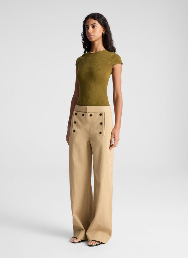 A.l.c. Sam Fine Cotton Knit Top Hazel