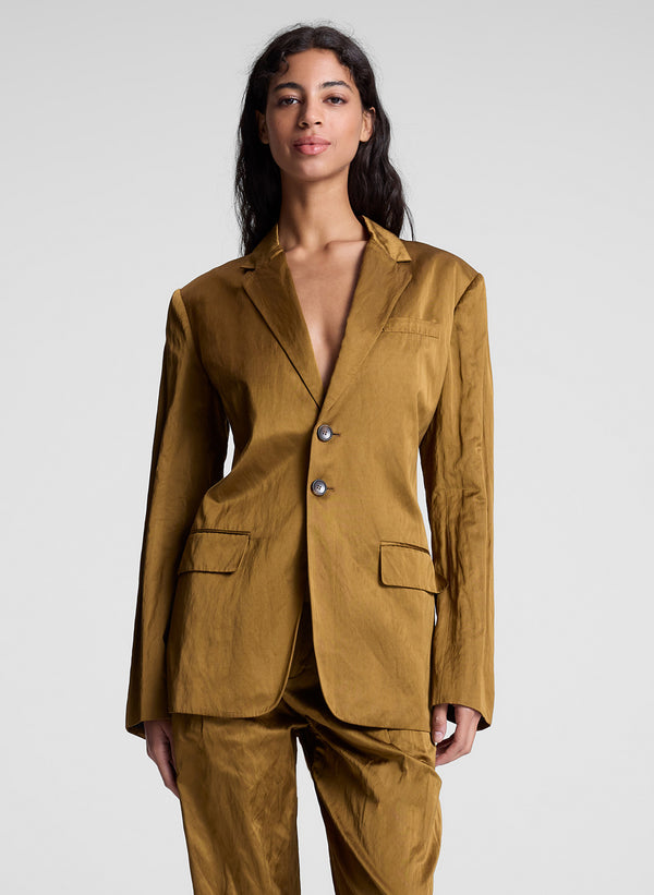A.l.c. Shawn Satin Jacket Aged Bronze