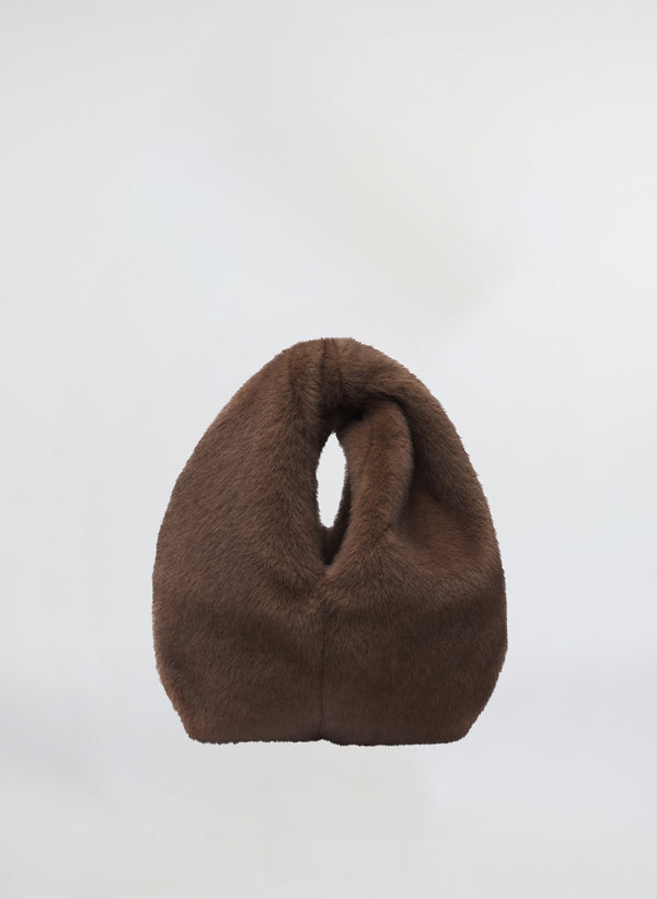 a.l.c. Simone Faux Fur Bag Brown