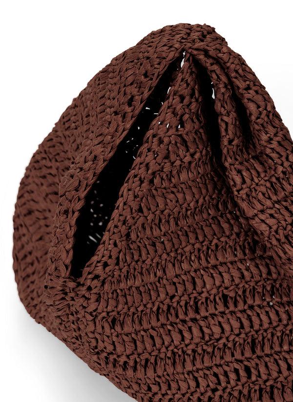 A.l.c. Simone Raffia Bag Chocolate