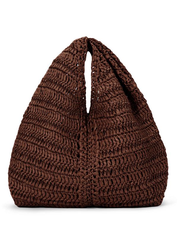 A.l.c. Simone Raffia Bag Chocolate