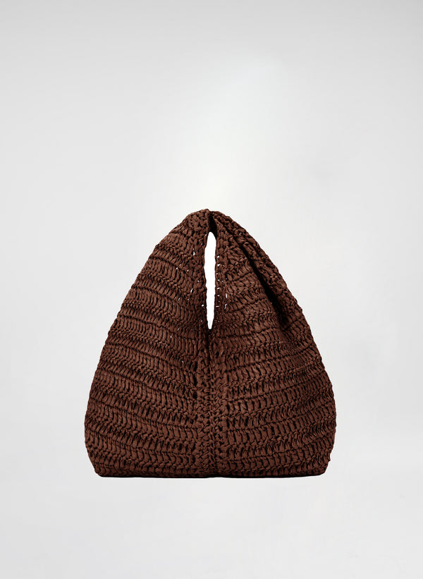 a.l.c. Simone Raffia Bag Chocolate