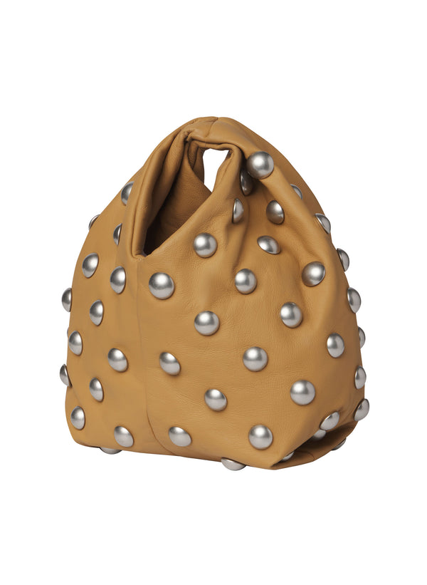 A.l.c. Simone Studded Leather Bag Camel