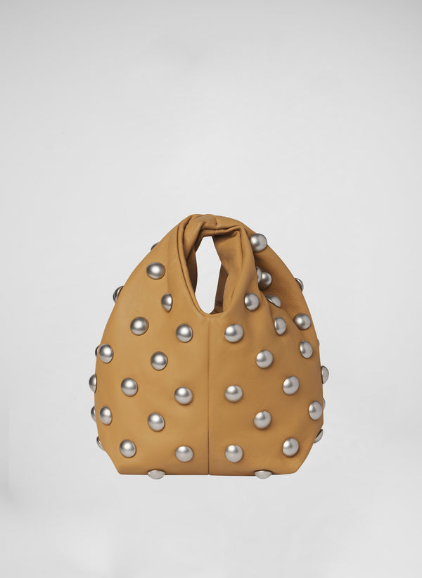 a.l.c. Simone Studded Leather Bag Camel