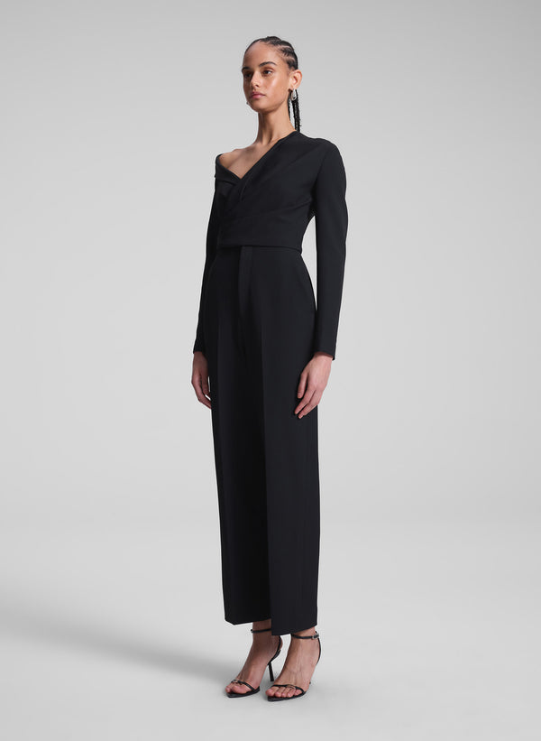 A.l.c. Skyla Asymmetric Jumpsuit Black