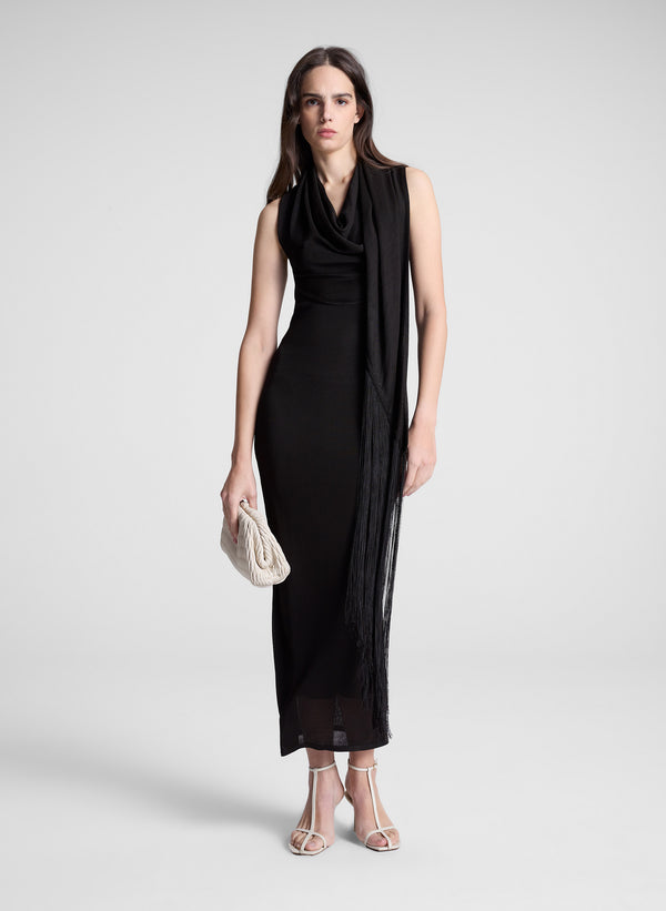 a.l.c. Sonya Maxi Dress Dark Brown