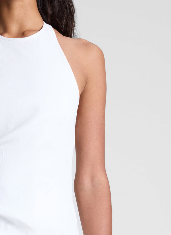 A.l.c. Sylvie Linen Midi Halter Dress White