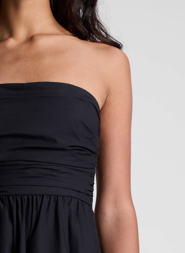 A.l.c. Tate Strapless Midi Dress Black