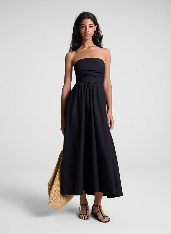A.l.c. Tate Strapless Midi Dress Black