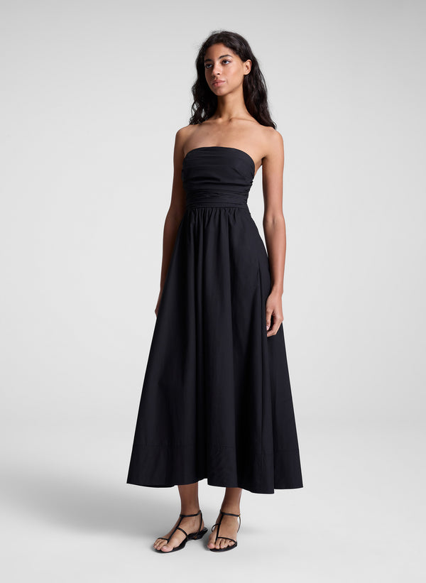 A.l.c. Tate Strapless Midi Dress Black