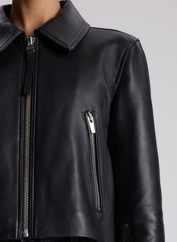 A.l.c. Tatum Leather Jacket Black