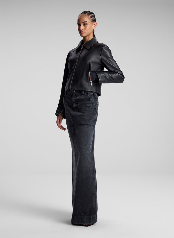 A.l.c. Tatum Leather Jacket Black