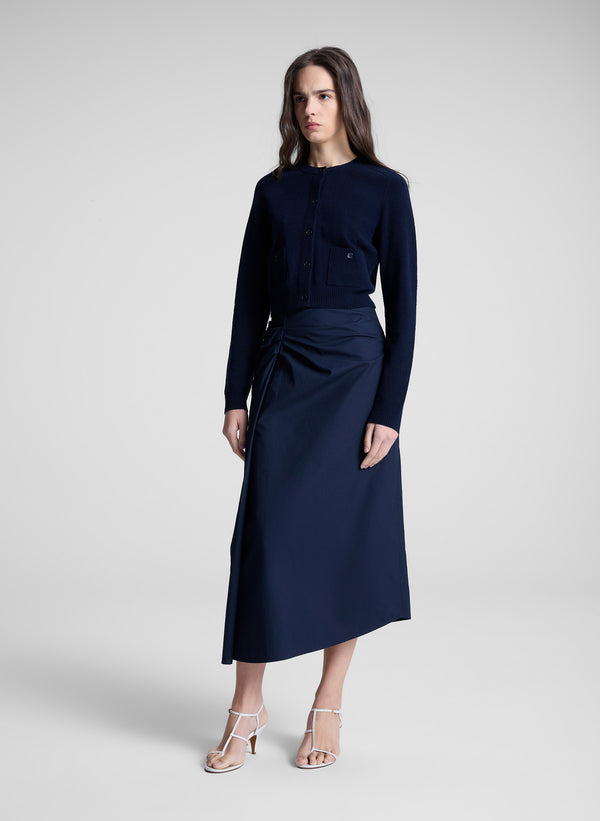 A.l.c. Tessa Midi Skirt Deep Navy