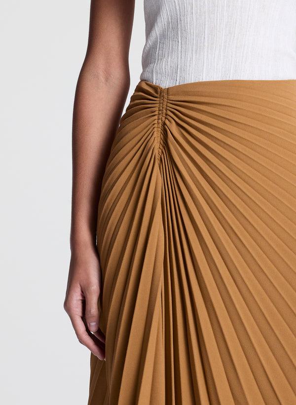 A.l.c. Tracy Pleated Tailored Skirt British Khaki