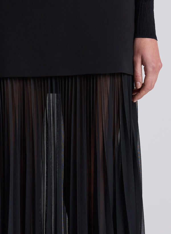 A.l.c. Willa Pleated Maxi Skirt Black