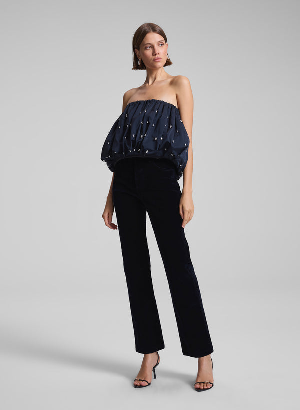 a.l.c. Willie Velvet Pant Navy