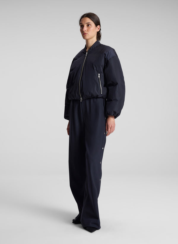 A.l.c. Zane Nylon Bomber Jacket Maritime Navy