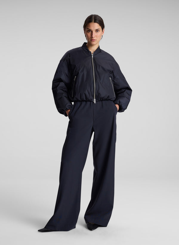 a.l.c. Zane Nylon Bomber Jacket Maritime Navy