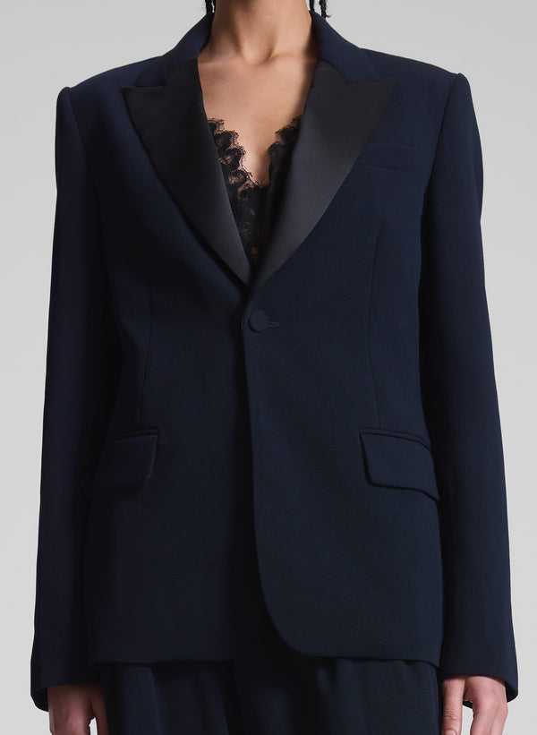 A.l.c. Brandon Tailored Tux Jacket Evening Blue/Black