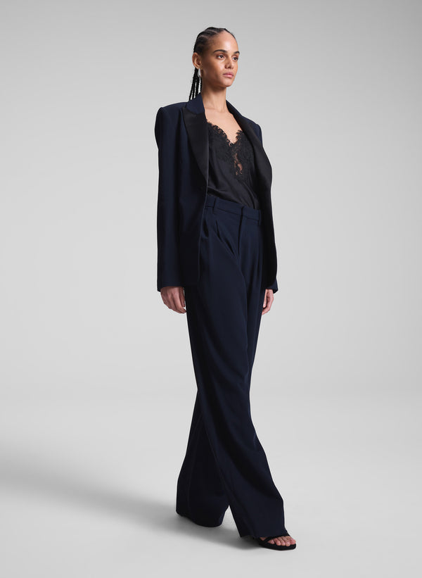 A.l.c. Brandon Tailored Tux Jacket Evening Blue/Black