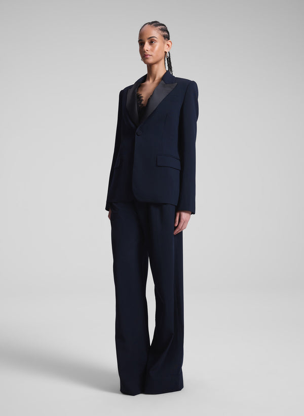 A.l.c. Brandon Tailored Tux Jacket Evening Blue/Black