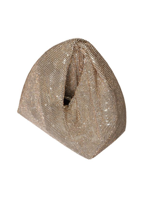 A.l.c. Paige Rhinestone Chain Mesh Bag Crystal Honey