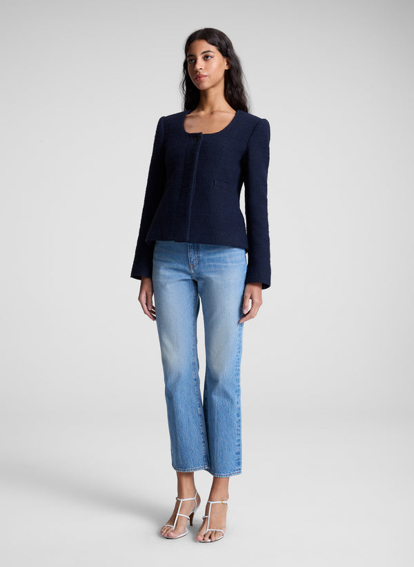 A.l.c. The 009 Cropped Flare Jean Light Classic Blue