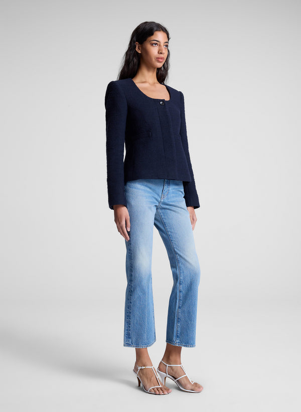 A.l.c. The 009 Cropped Flare Jean Light Classic Blue