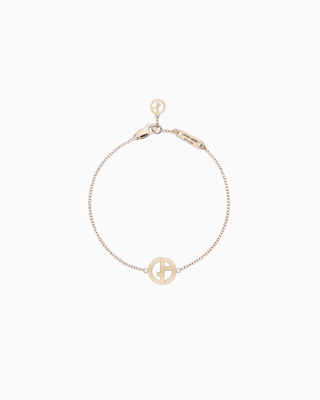 a|x armani exchange 18K white-gold Borgonuovo bracelet