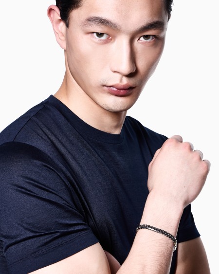 A|x Armani Exchange 925 Sterling Silver Chain Bracelet