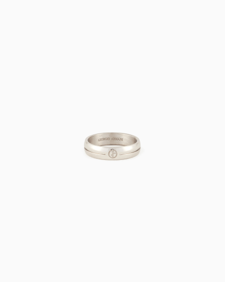 a|x armani exchange 925 sterling silver ring with embossed logo