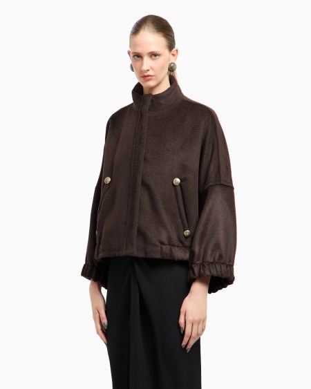 A|x Armani Exchange Alpaca And Wool Pea Coat