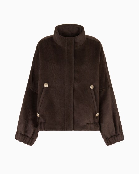 a|x armani exchange Alpaca and wool pea coat