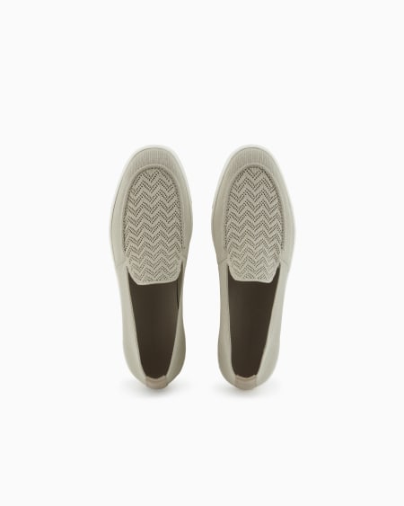 A|x Armani Exchange ASV Chevron Jacquard Slip-ons