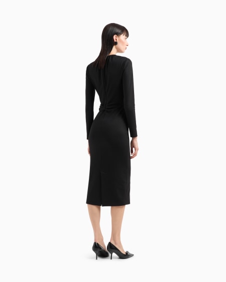 A|x Armani Exchange ASV Viscose-blend Midi Dress