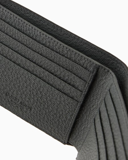 A|x Armani Exchange Bifold Leather Wallet
