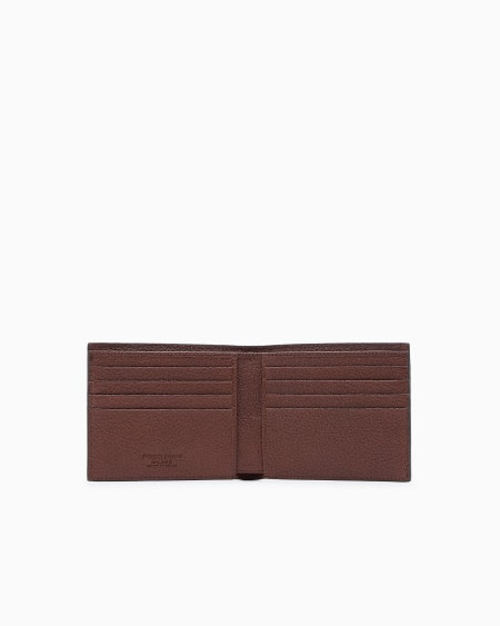 A|x Armani Exchange Bifold Leather Wallet