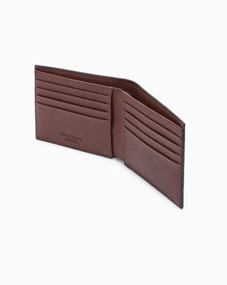 A|x Armani Exchange Bifold Leather Wallet