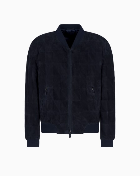 a|x armani exchange Blouson in suede lambskin