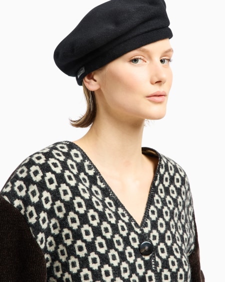 A|x Armani Exchange Cashmere Beret