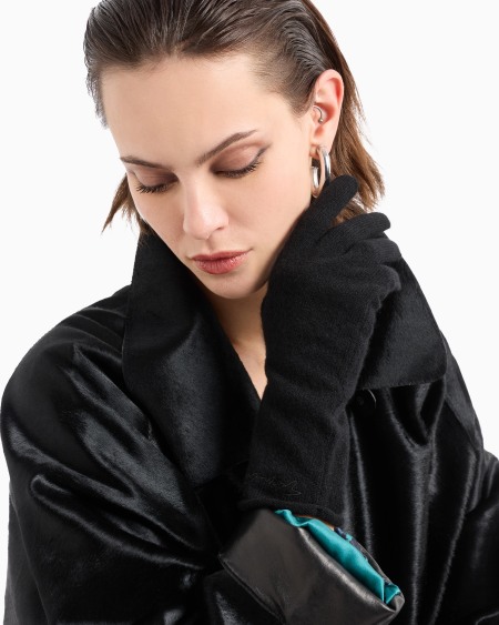 A|x Armani Exchange Cashmere Gloves