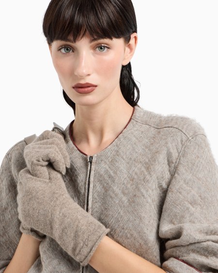 A|x Armani Exchange Cashmere Gloves