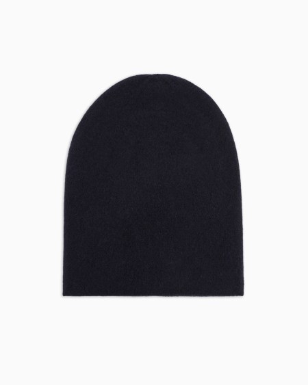 A|x Armani Exchange Cashmere Jacquard Logo Beanie