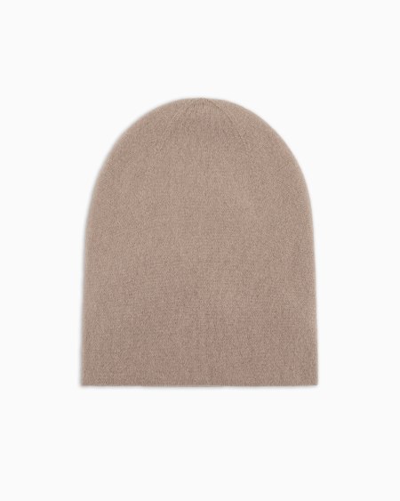 A|x Armani Exchange Cashmere Jacquard Logo Beanie