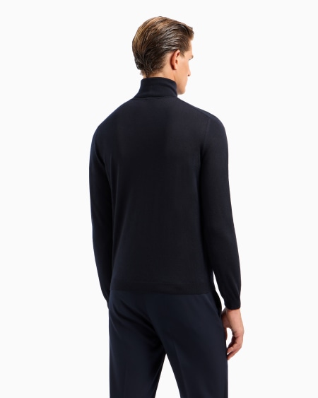 A|x Armani Exchange Cashmere Mock-neck Jumper