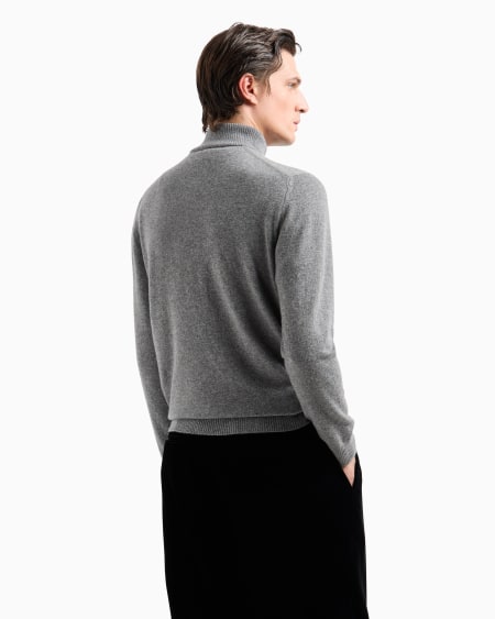 A|x Armani Exchange Cashmere Mock-neck Jumper
