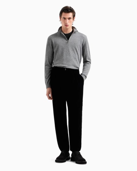 A|x Armani Exchange Cashmere Mock-neck Jumper