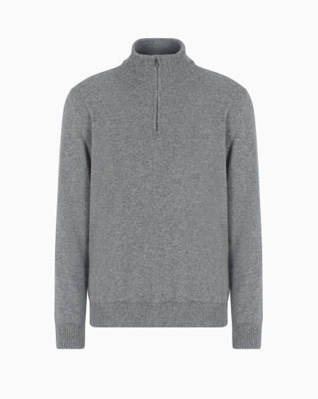 a|x armani exchange Cashmere mock-neck jumper
