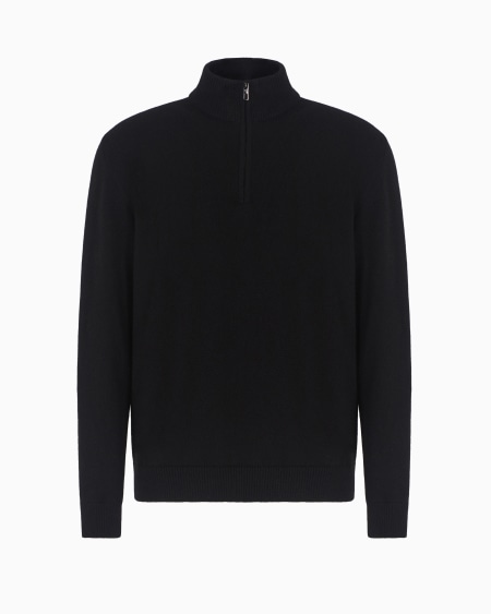 A|x Armani Exchange Cashmere Mock-neck Jumper