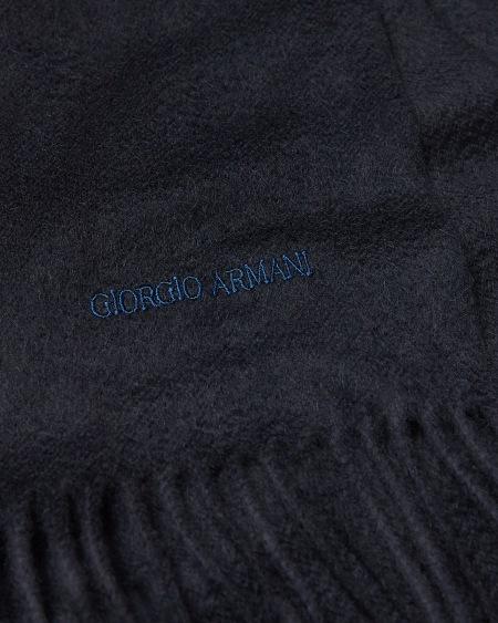 A|x Armani Exchange Cashmere Stole With Fringing